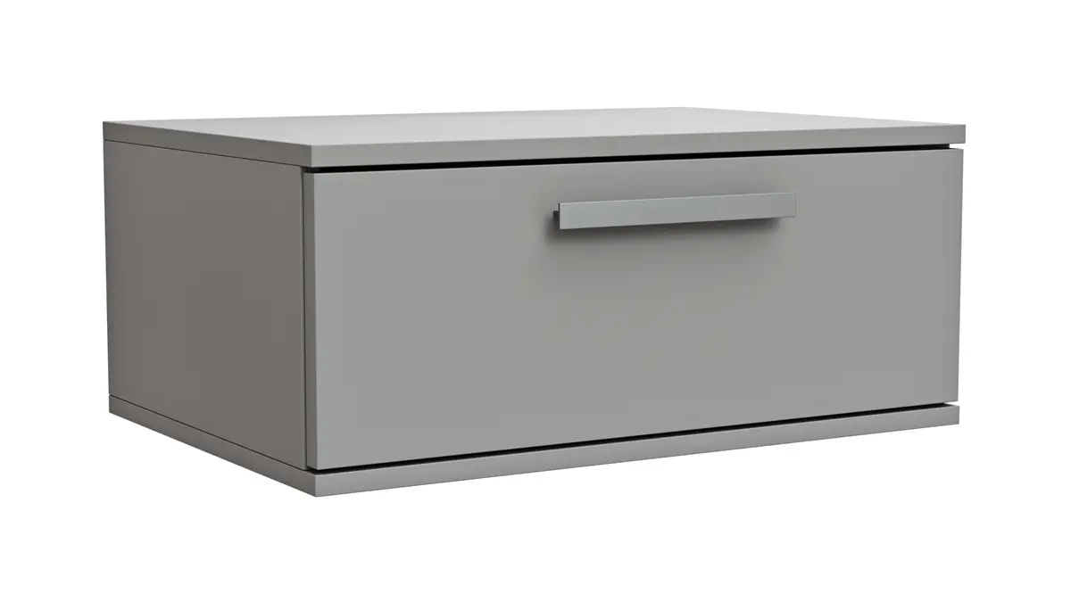 Hängeschrank Viana - Holzwerkstoff, Steingrau