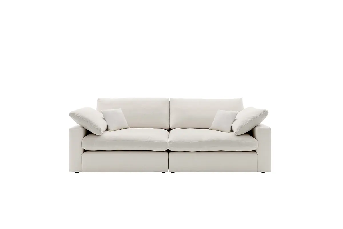 Sofa Palmdale - 3-Sitzer, inkl. Kissen, Stoff, Natur