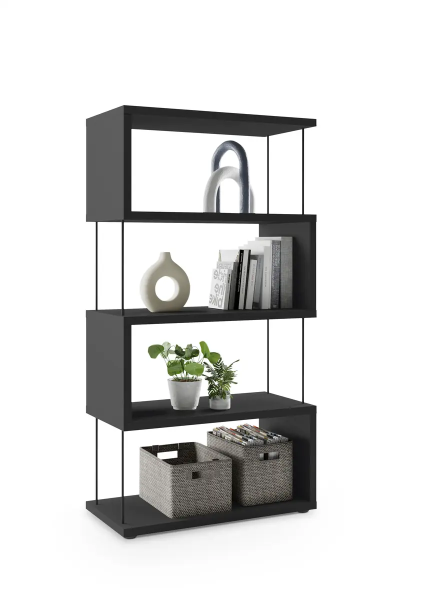 Regal - B ca. 66 cm, Schwarzstahl