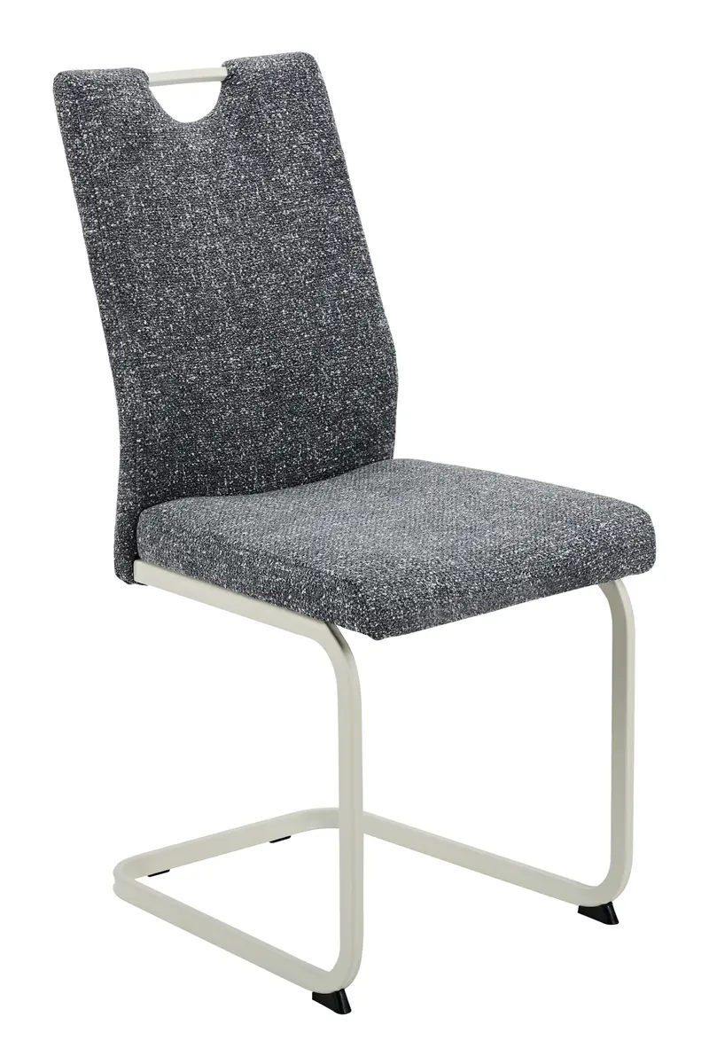 Freischwinger - Stoff, Dunkelgrau