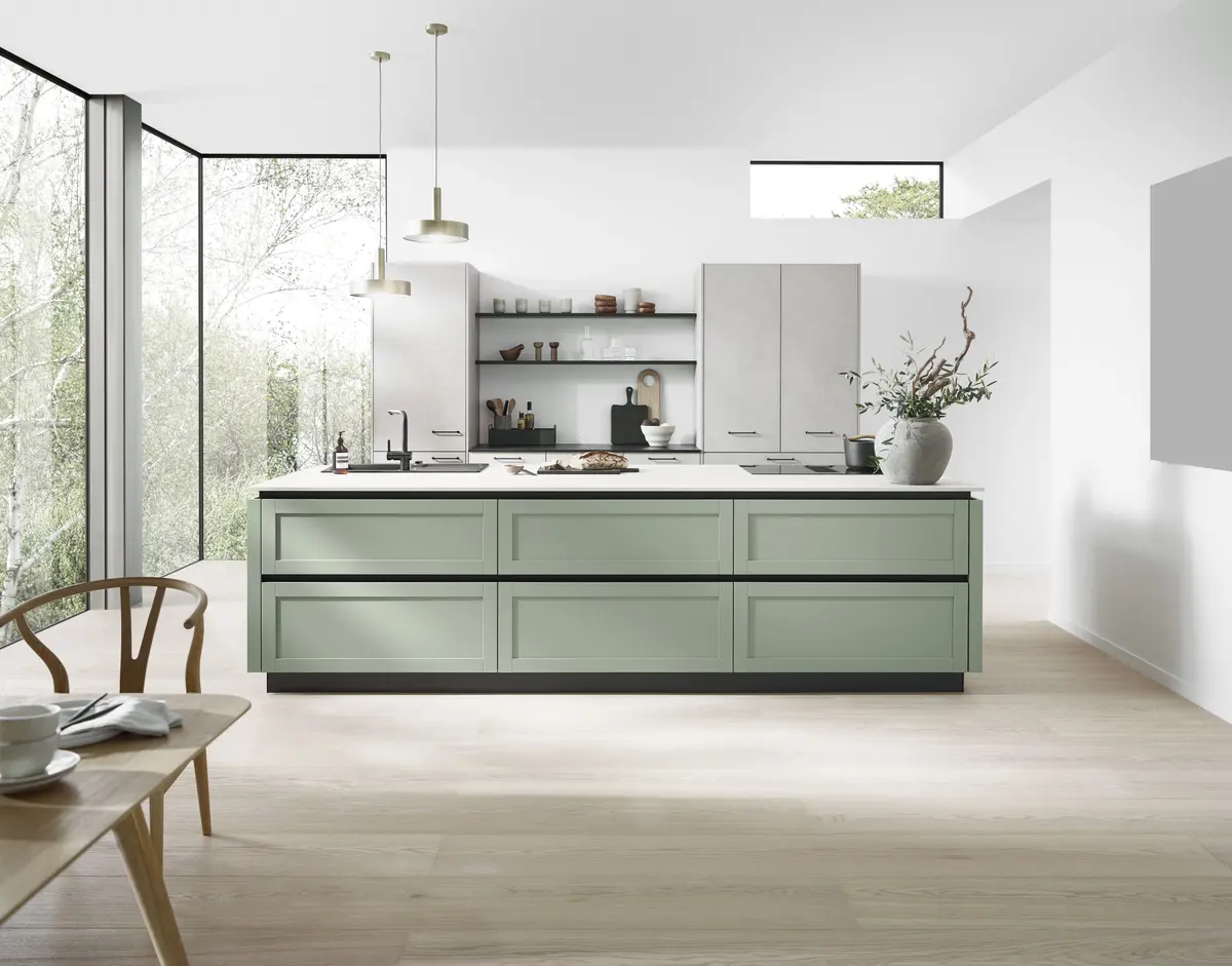 Inselküche 52.210 CO 5 524, Kieselgrau