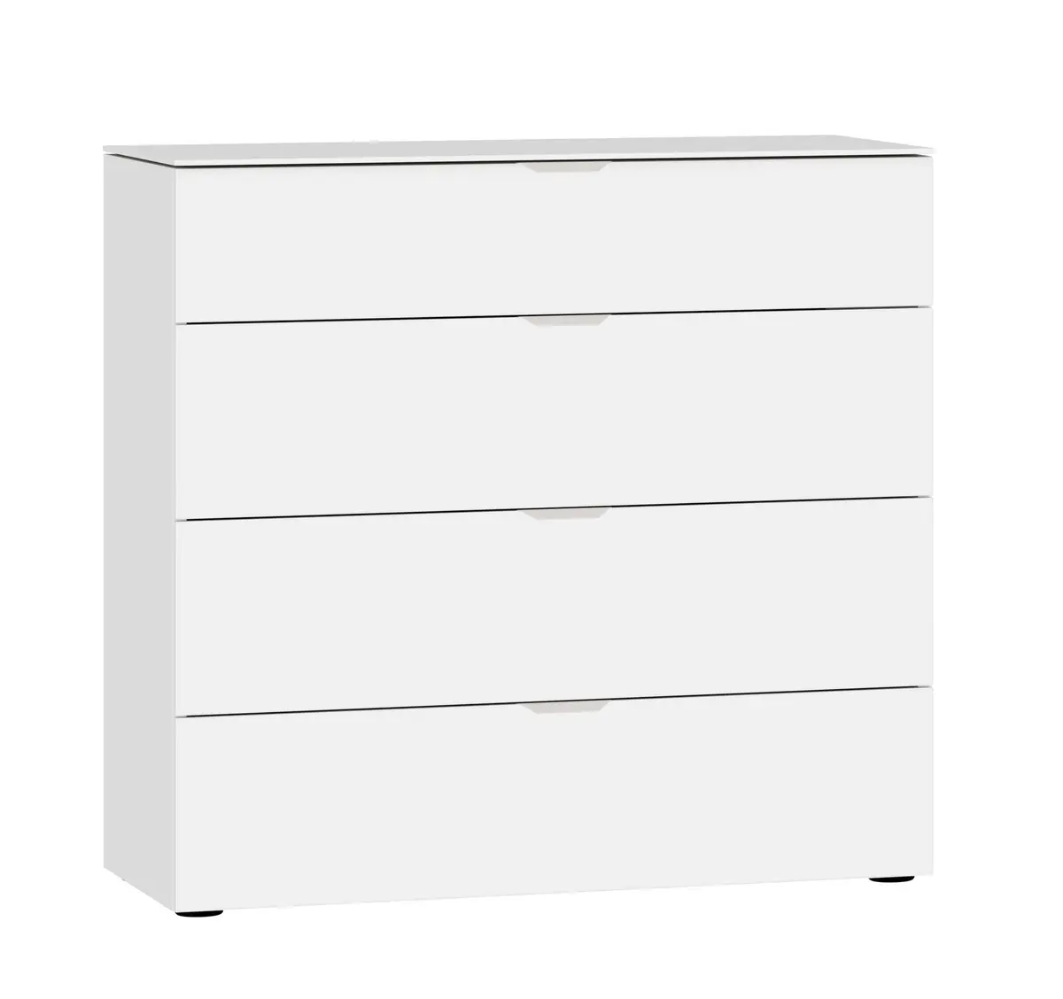 Kommode JOIN IT- Glas, Cremeweiß, Weiß
