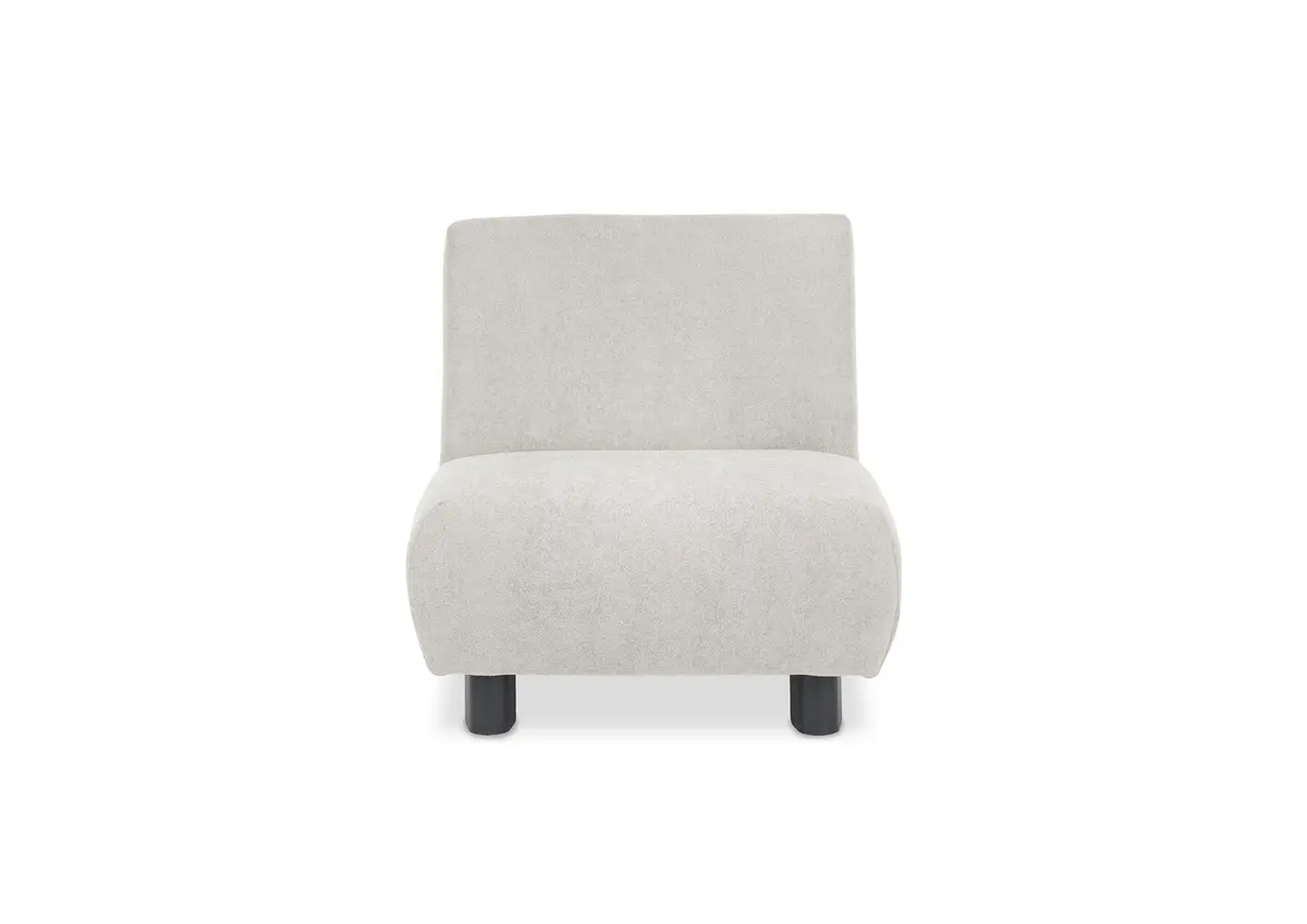 Faltsessel EBBY - ohne Armlehne inkl. Schlaffunktion, Stoff, Creme