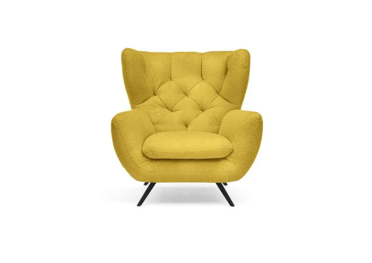 Sessel CHIRA - Stoff, Gelb