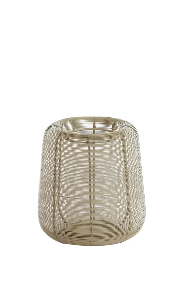 Deko-Windlicht - DH ca. 22,5x24 cm, Sandfarben