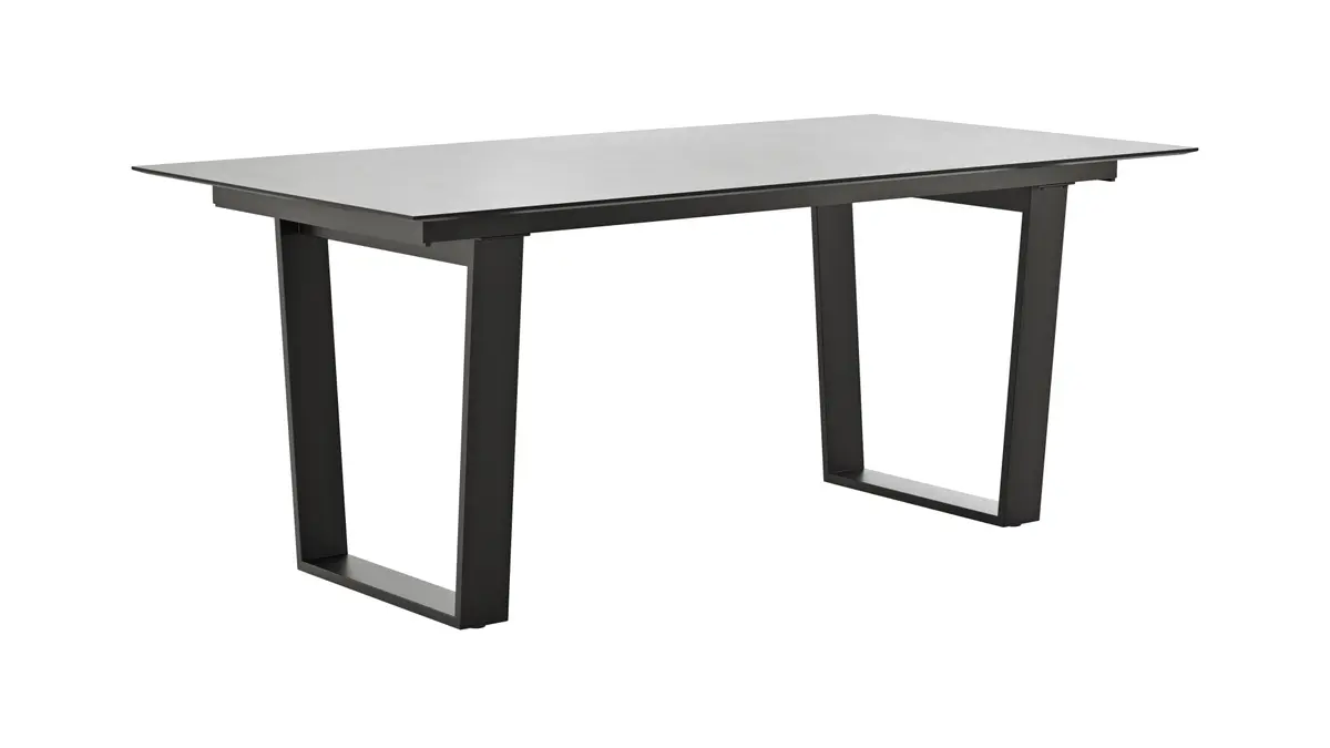 Esstisch Dinner - LB ca. 180x95 cm, Kunststoff, Hellgrau