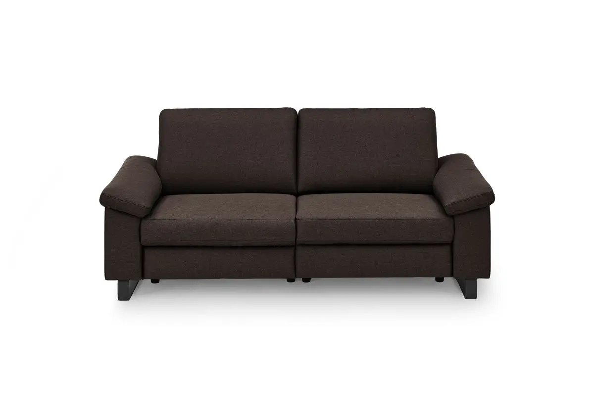 Sofa CALM PLUS 2.0 - 3-Sitzer, Relaxfunktion teilmotorisch, Stoff, Dunkelbraun