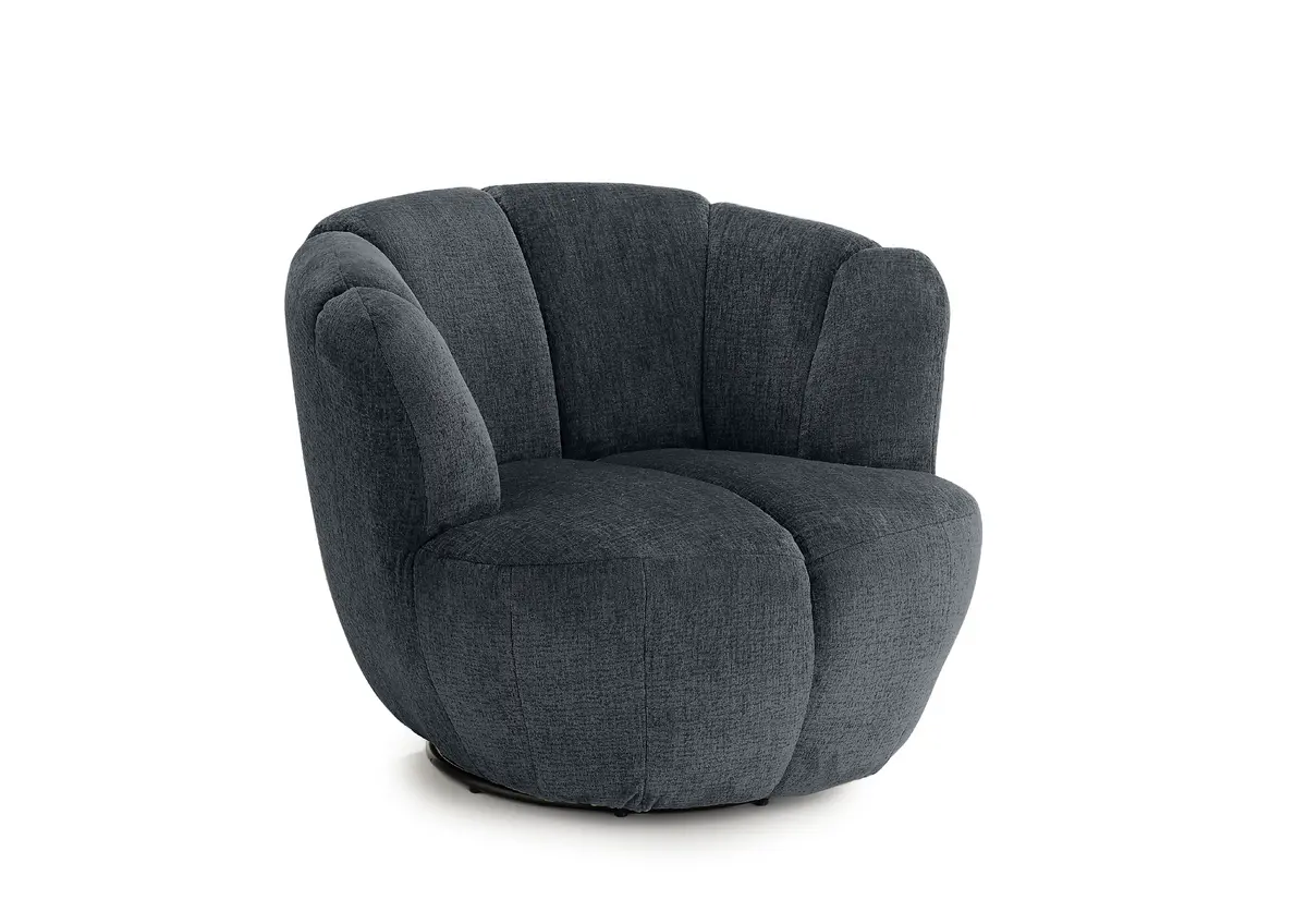 Drehsessel - Größe. L, Stoff, Schwarz