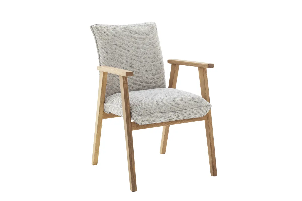 Armlehnstuhl - Stoff, Grau