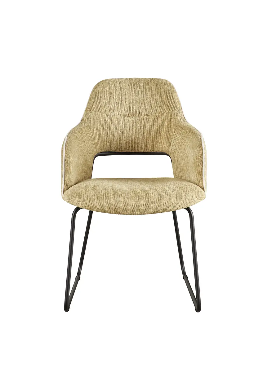 Armlehnstuhl - Stoff, Pistaziengrün