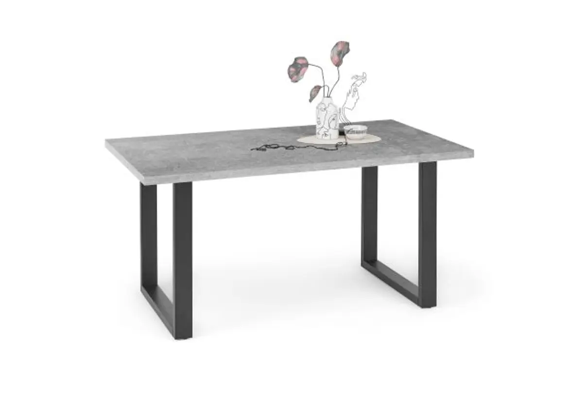 Esstisch - LB ca. 160x90 cm, Graphit, Schwarz