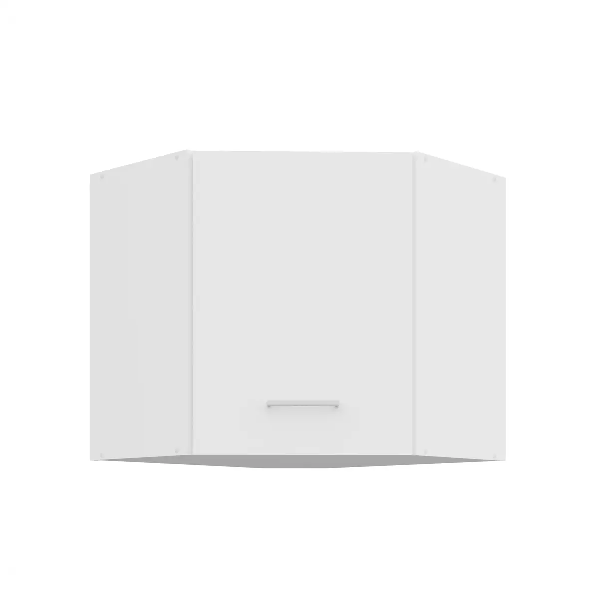 Eck-Hängeschrank- B ca. 60 cm, Weiß, Matt