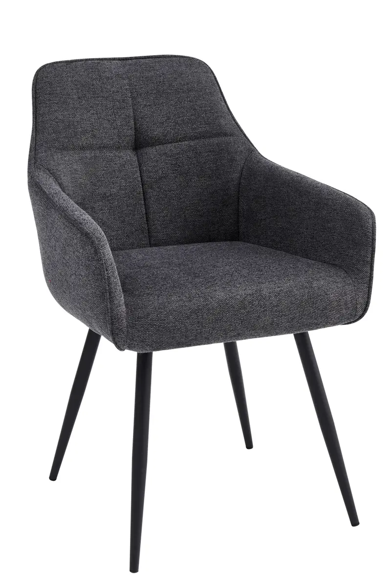 Armlehnstuhl - Stoff, Anthrazit