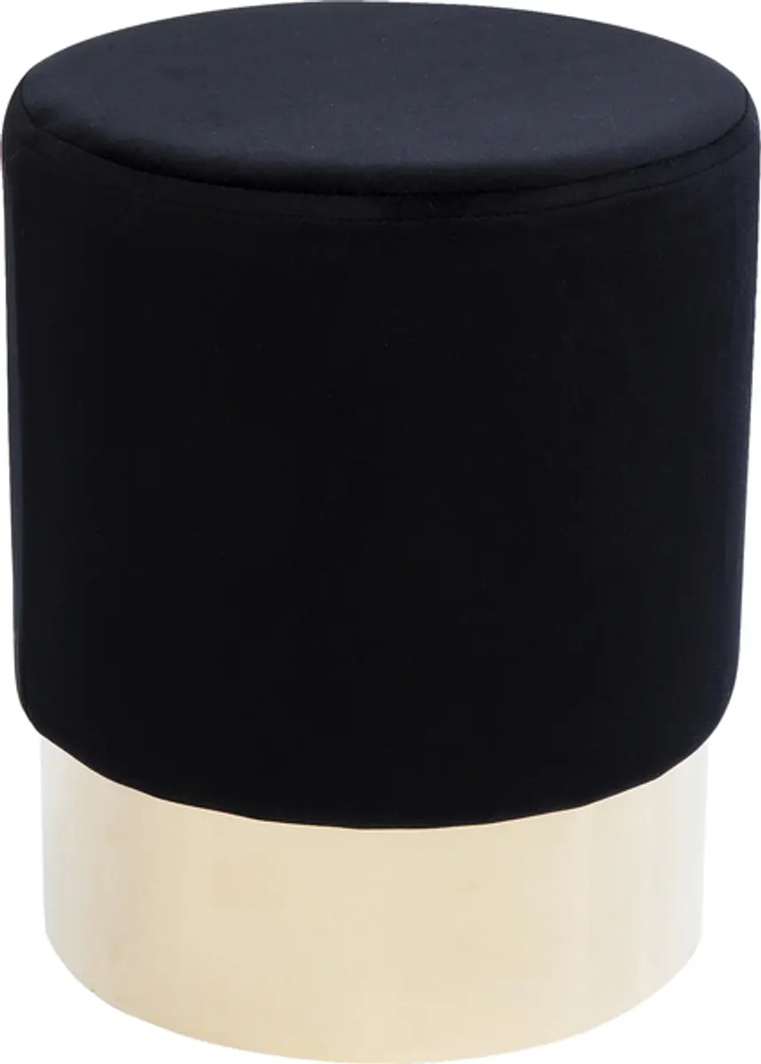 Hocker- Stoff, Schwarz