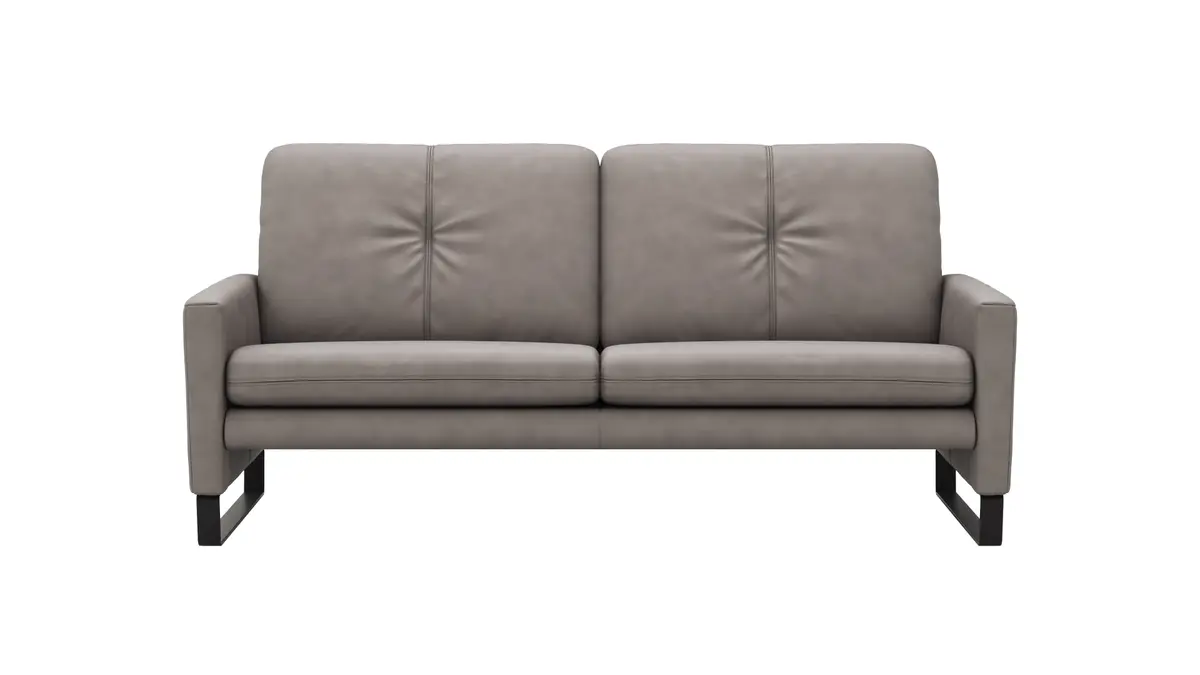 Sofa Tenero - 2,5-Sitzer, Stoff, Grau