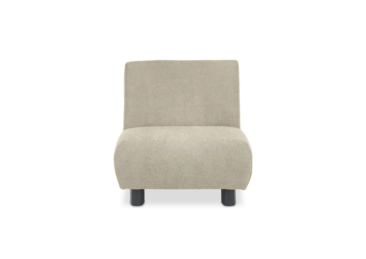  Faltsessel EBBY - ohne Armlehne inkl. Schlaffunktion, Stoff, Taupe