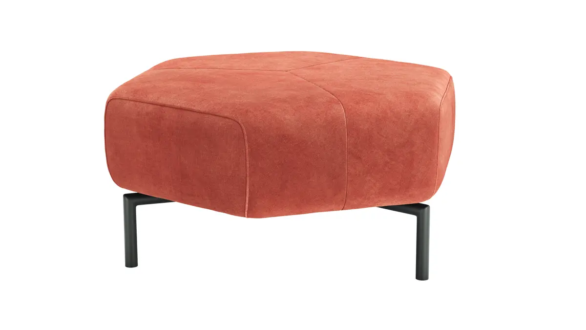 Hocker Franz - Stoff, Pfirsich