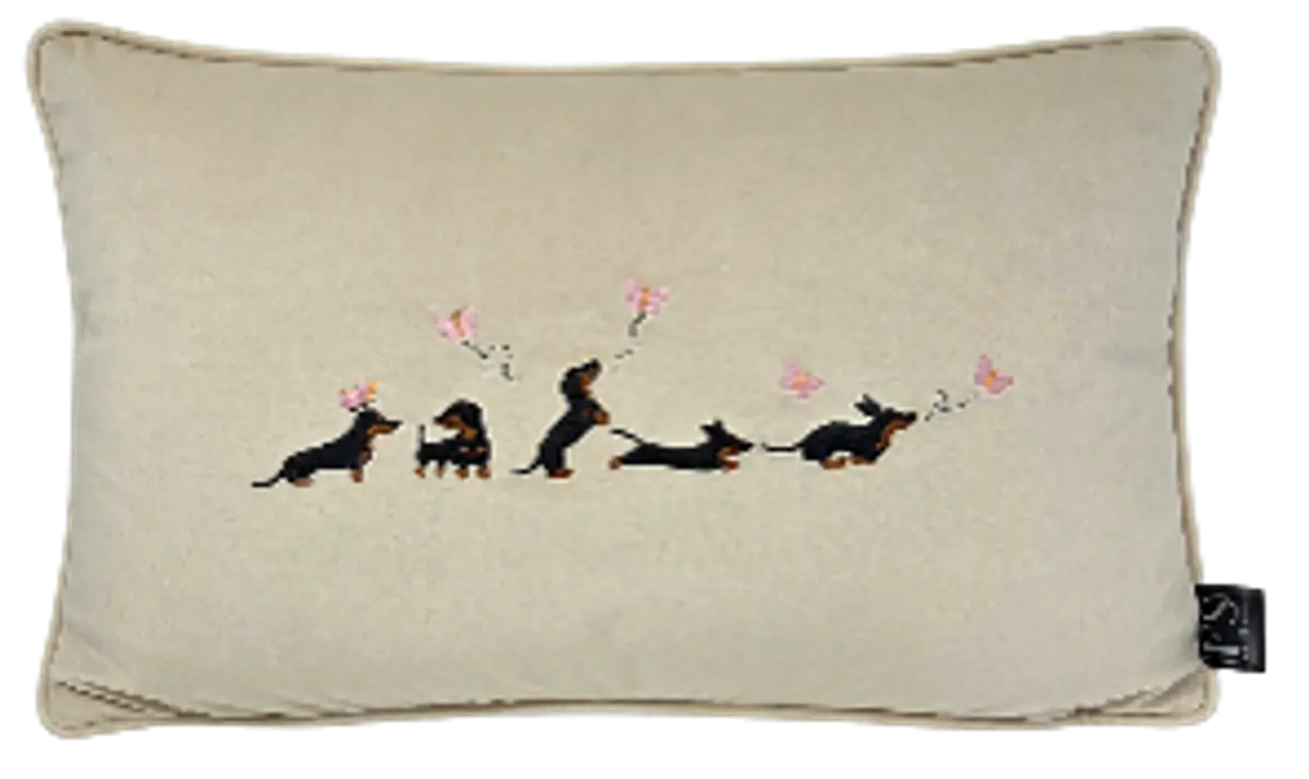 Kissenhülle - LB ca. 30 x 50 cm, Hellbeige