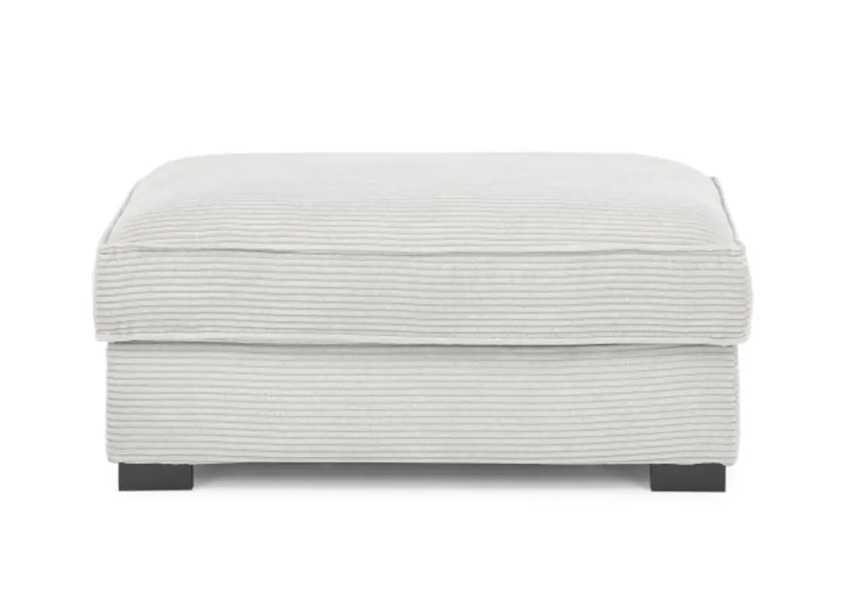 Hocker - Stoff, Hellgrau