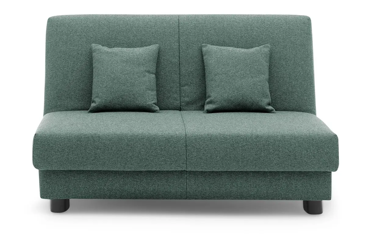 Schlafsofa EASY EXPRESS - 2-Sitzer, 140 cm inkl. Schlaffunktion, Stoff Petrol