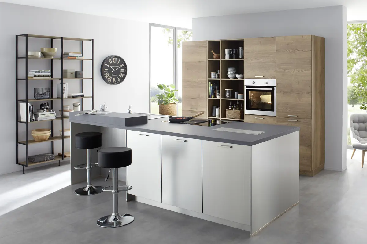 Inselküche 33.160 4 319, Eiche Havanna Nachbildung