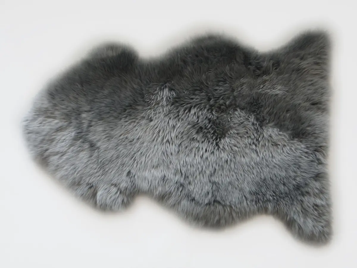 Natur-Schaffell - LB ca. 95x60 cm, Quarry (grau)