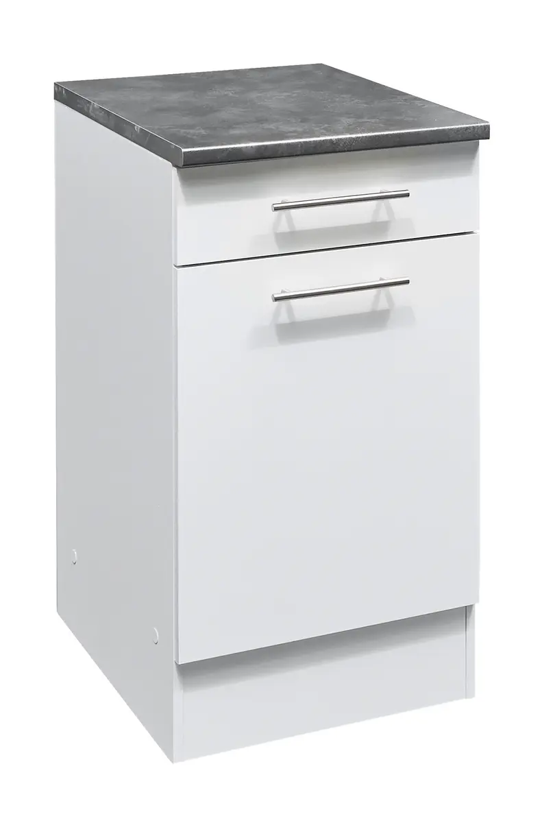 Unterschrank- B ca. 50 cm, Weiß, Matt