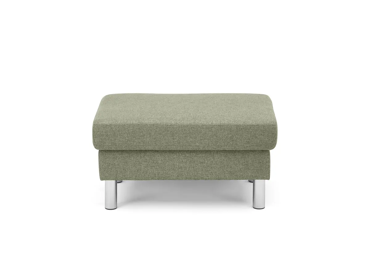 Hocker COOL - BL. ca. 70x70, mit Stauraum, Stoff, Hellgrün