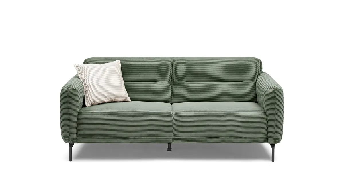 Sofa - 2-Sitzer, Stoff, Grün