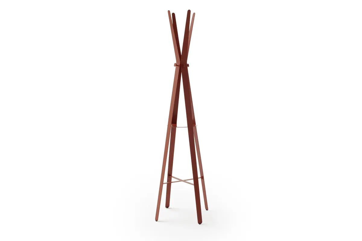 Garderobenständer Signe - Lack, Camparirot