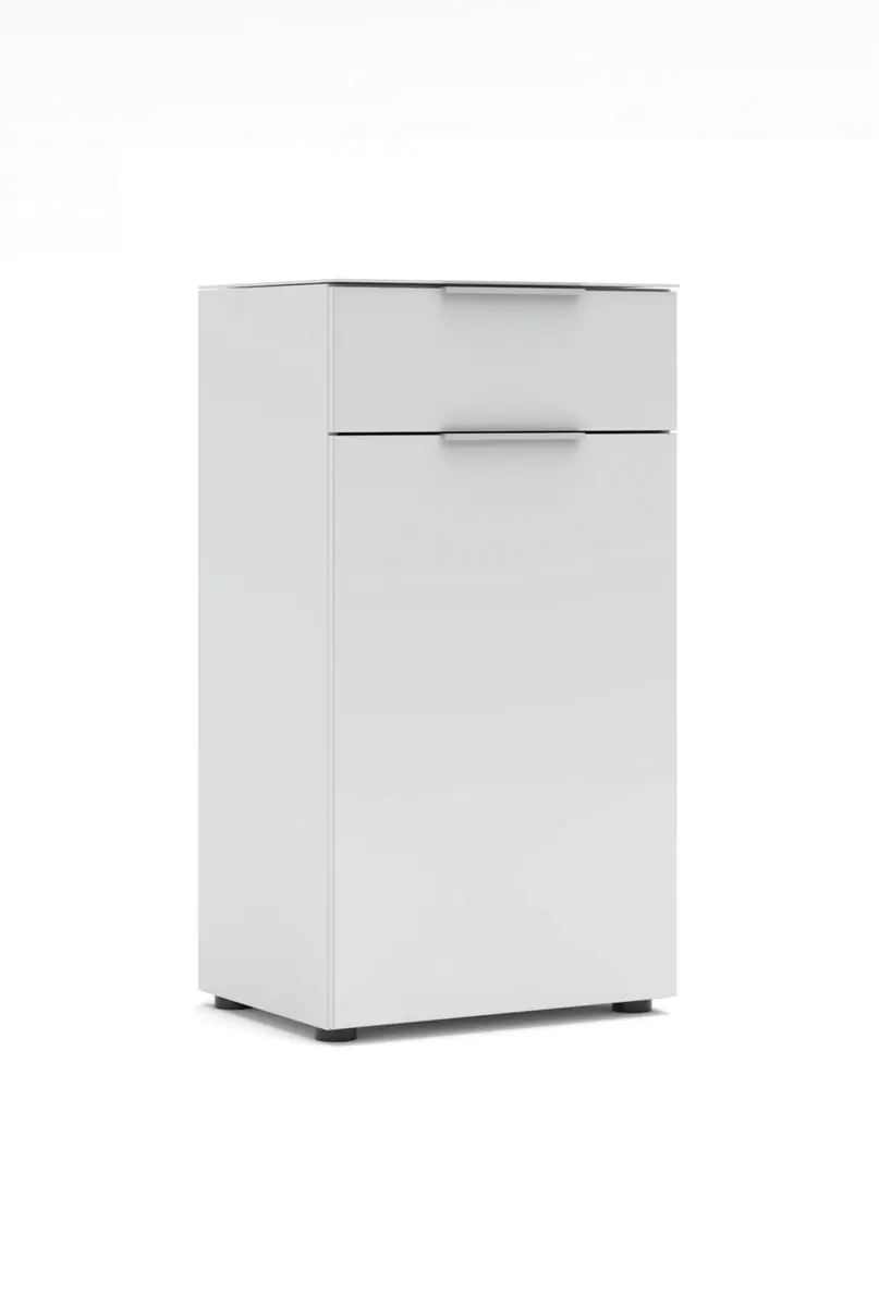 Schuhschrank - B ca. 53 cm, Weiß