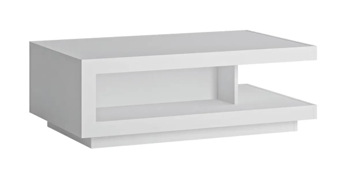 Couchtisch - LB ca. 106x68 cm, Weiß