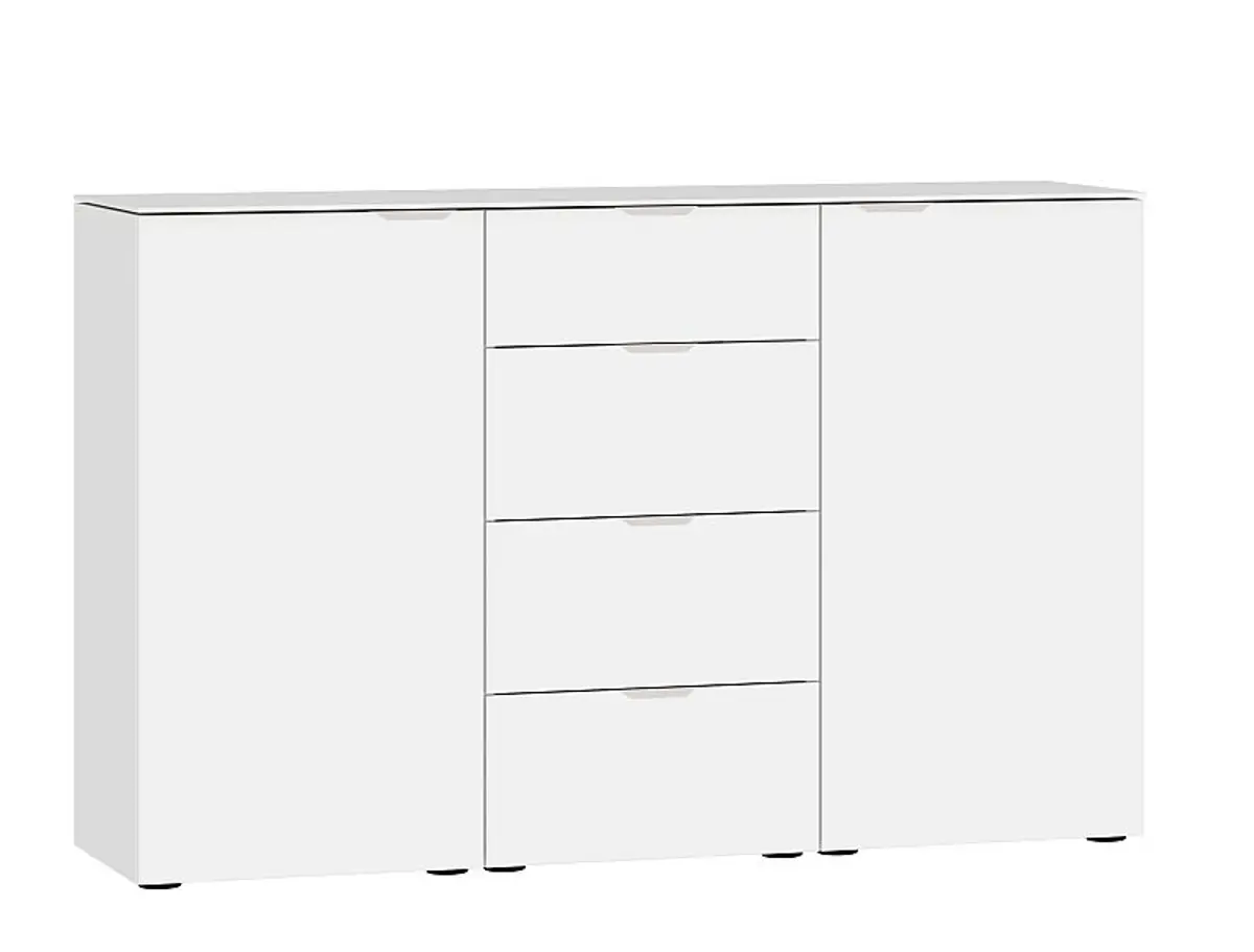 Kommode JOIN IT- Glas, Weiß, Matt, Weiß