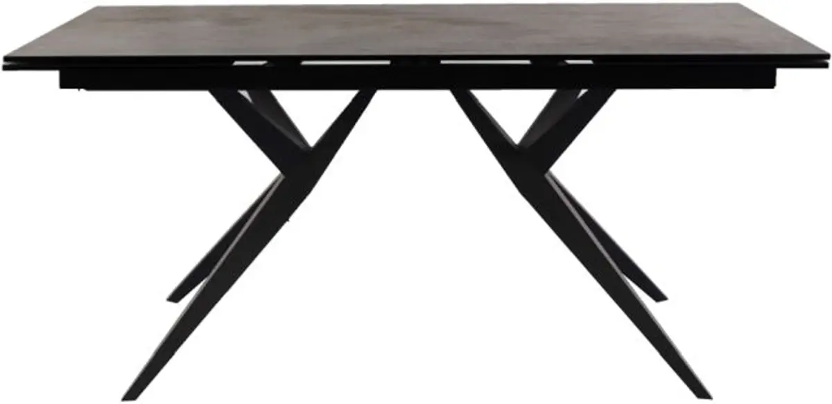 Esstisch MICHELA - ausziehbar, LB ca. 95x180 cm, Keramik, Dunkelgrau