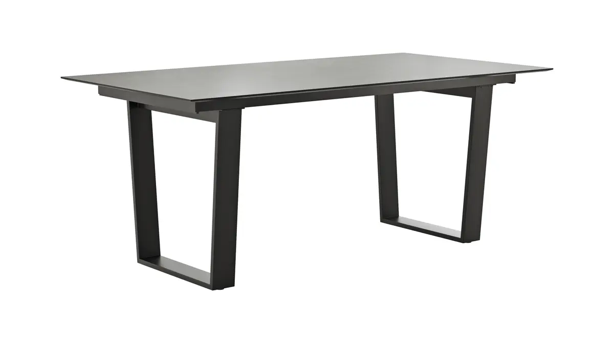 Esstisch Dinner -  LB ca. 180x95 cm, Kunststoff, Grau