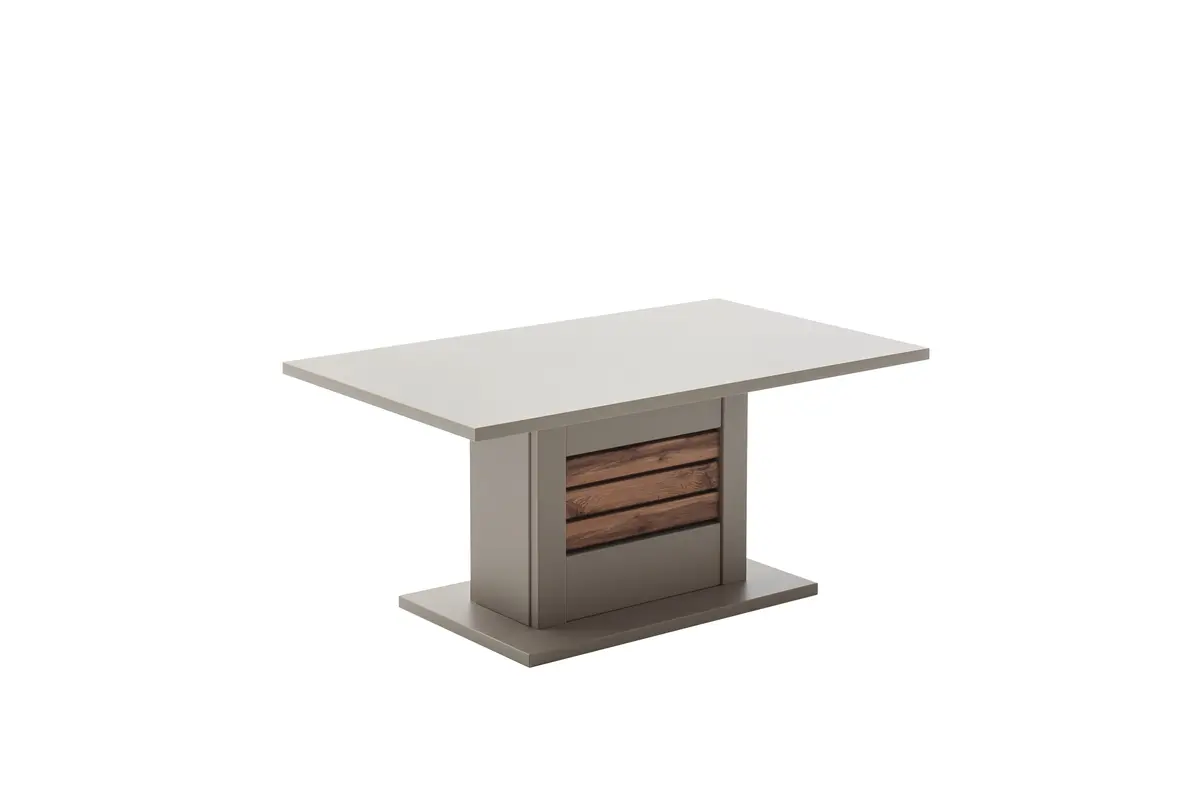 Couchtisch - LBH ca. 100x60x46 cm, Lack, graubeige