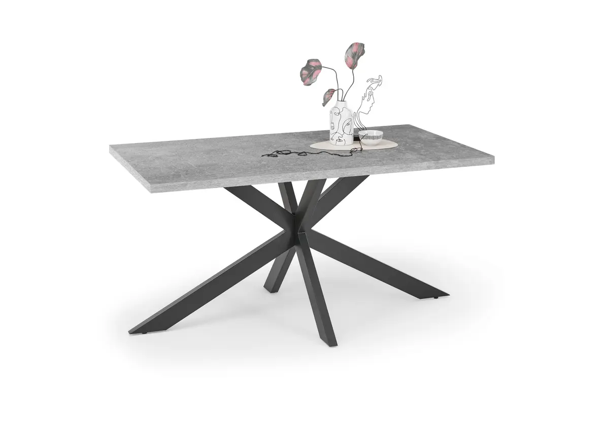 Esstisch - LB ca. 160x90 cm, Graphit, Schwarz