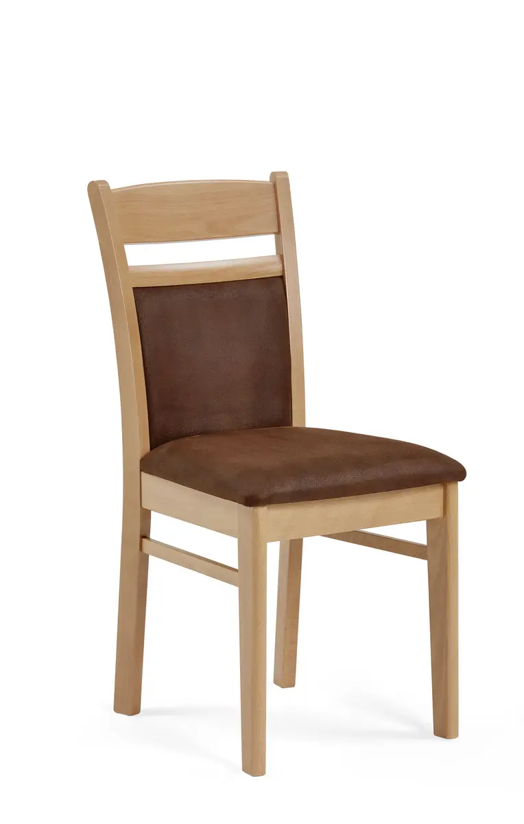 Polsterstuhl - Polyester, Braun