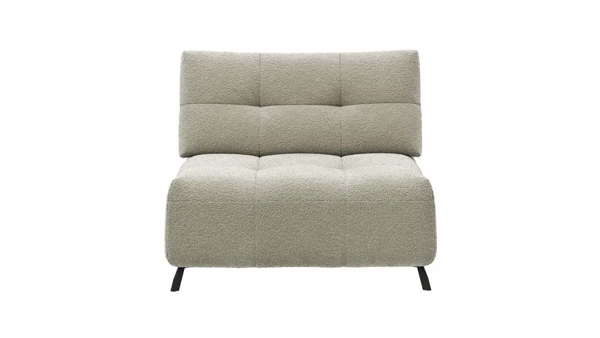 Sessel Comodo - 1-Sitzer, Stoff, Offwhite