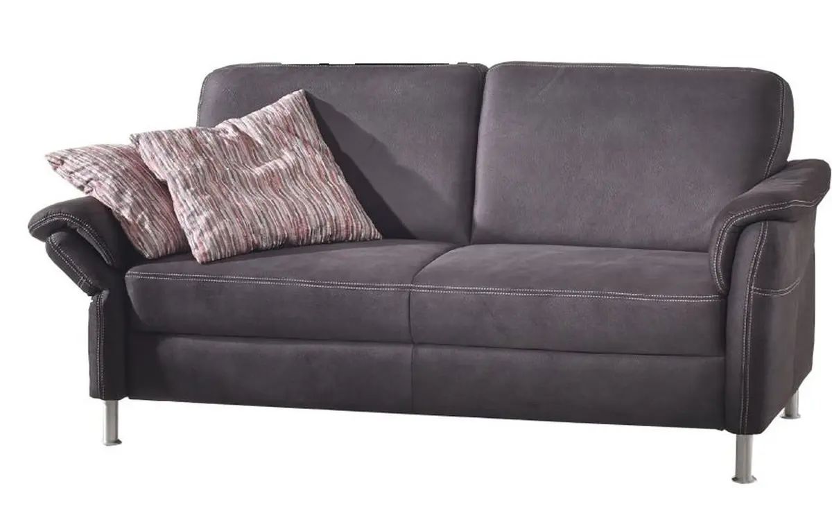 Sofa - 2-Sitzer, Stoff, Anthrazit
