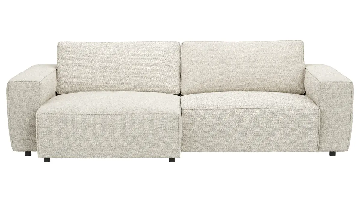 Sofa Lilaia - 1,5-Sitzer XL Tief mit 1,5-Sitzer XL, Stoff, Creme