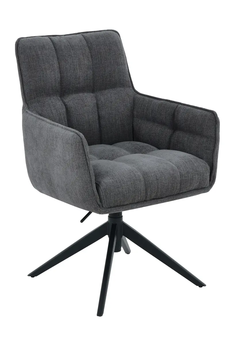 Armlehnstuhl - drehbar, höhenverstellbar, Webstoff, Anthrazit