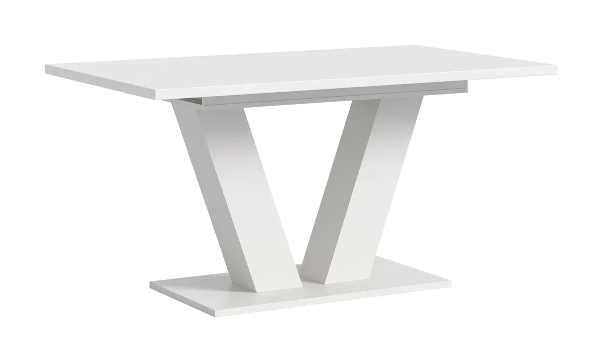 Esstisch - ausziehbar, LB ca. 150x90 cm, Weiß