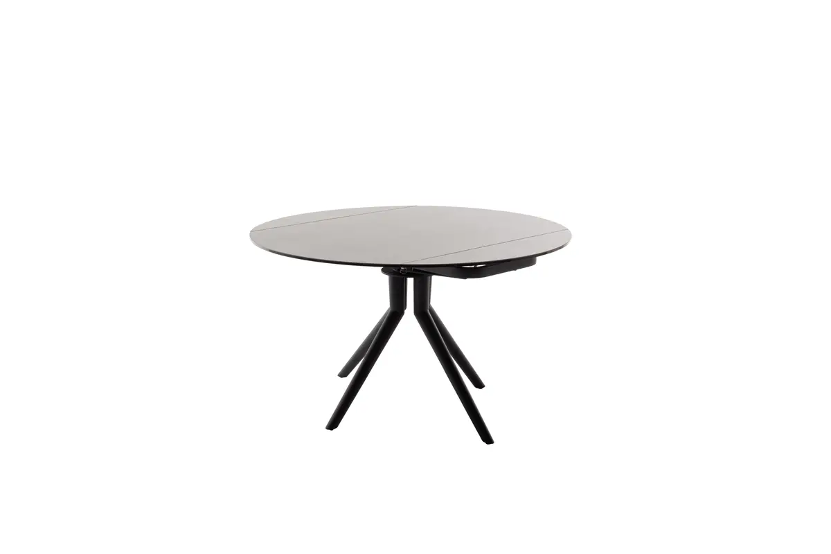 Esstisch - ausziehbar, LB ca. 90(135)x135 cm, Keramik, Anthrazit