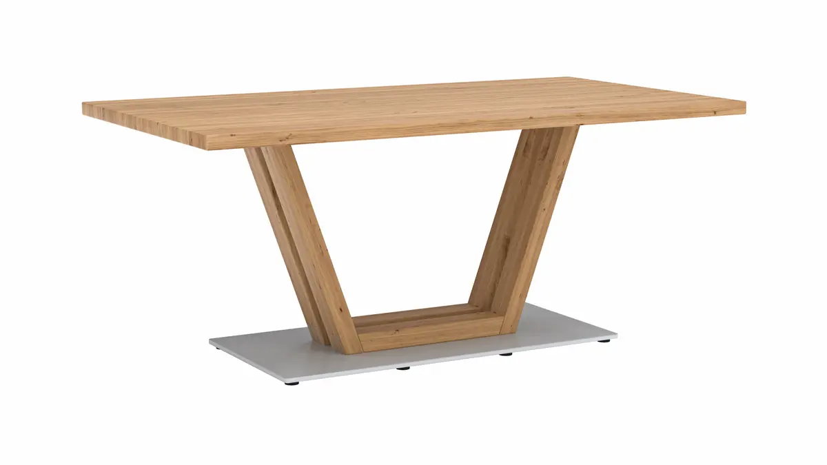 Couchtisch Faro Plus - LBH ca. 65x115x50 cm, Wildeiche massiv, Holzfarben