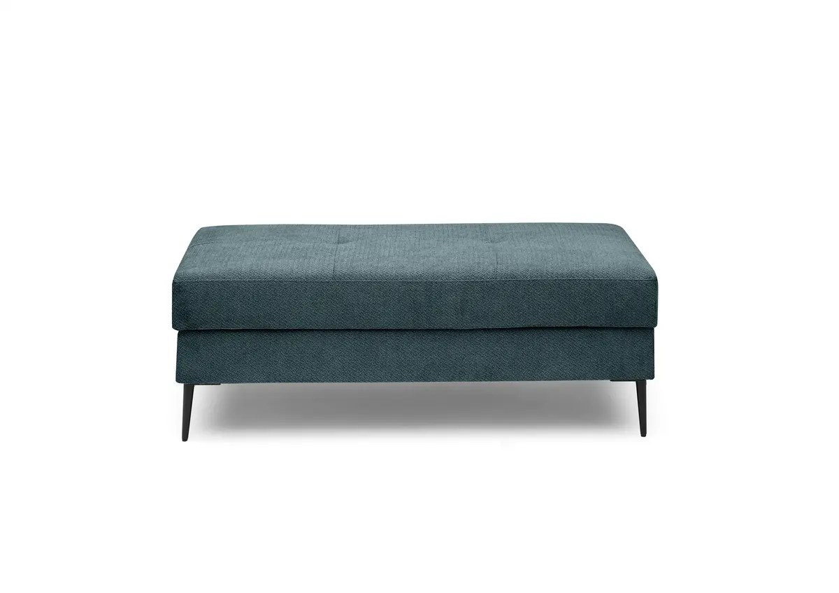 Megahocker - LB. ca. 140x80, Stoff, Azur