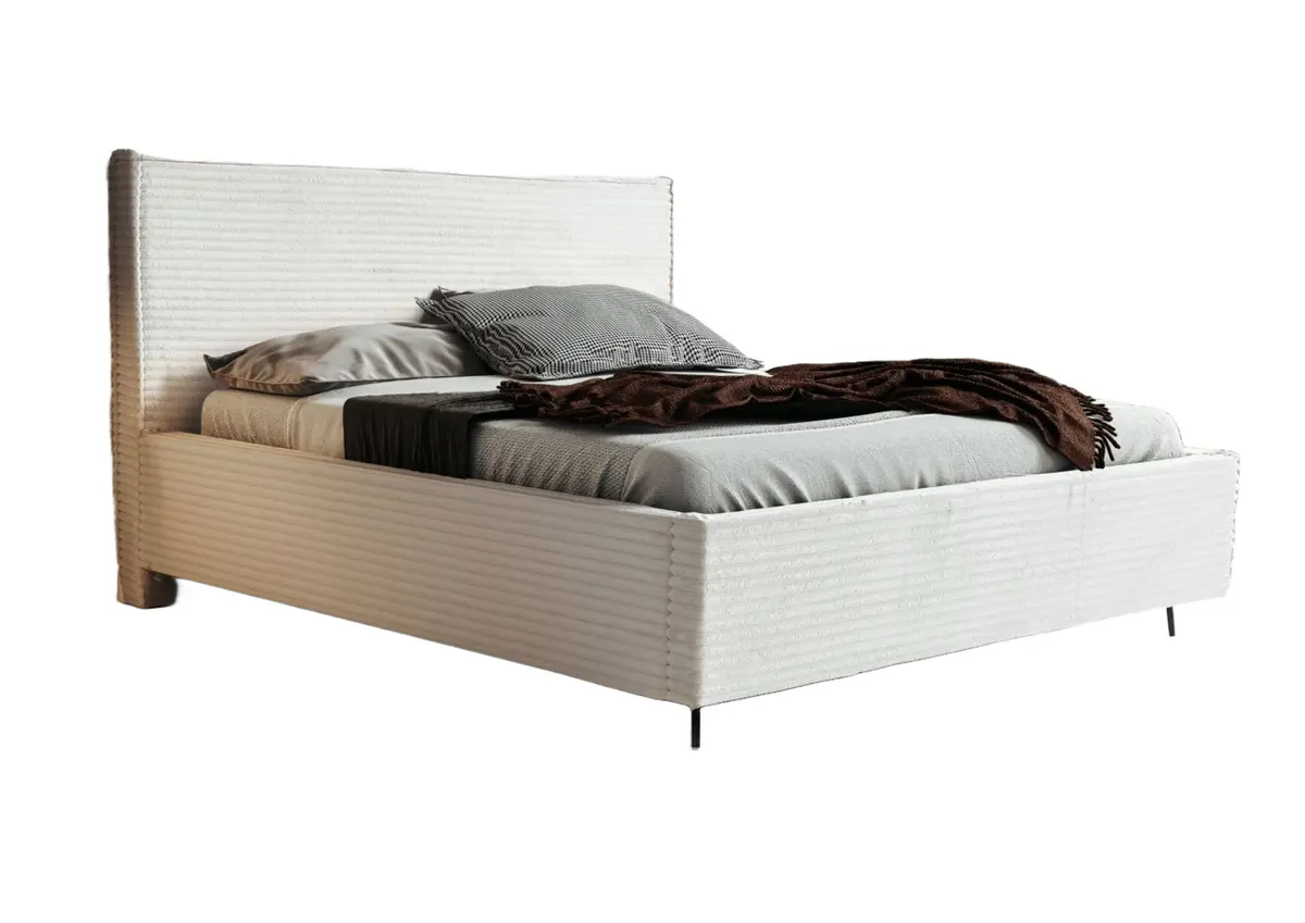 Polsterbett - Liegefläche ca. 180x200 cm, Cord, Cream