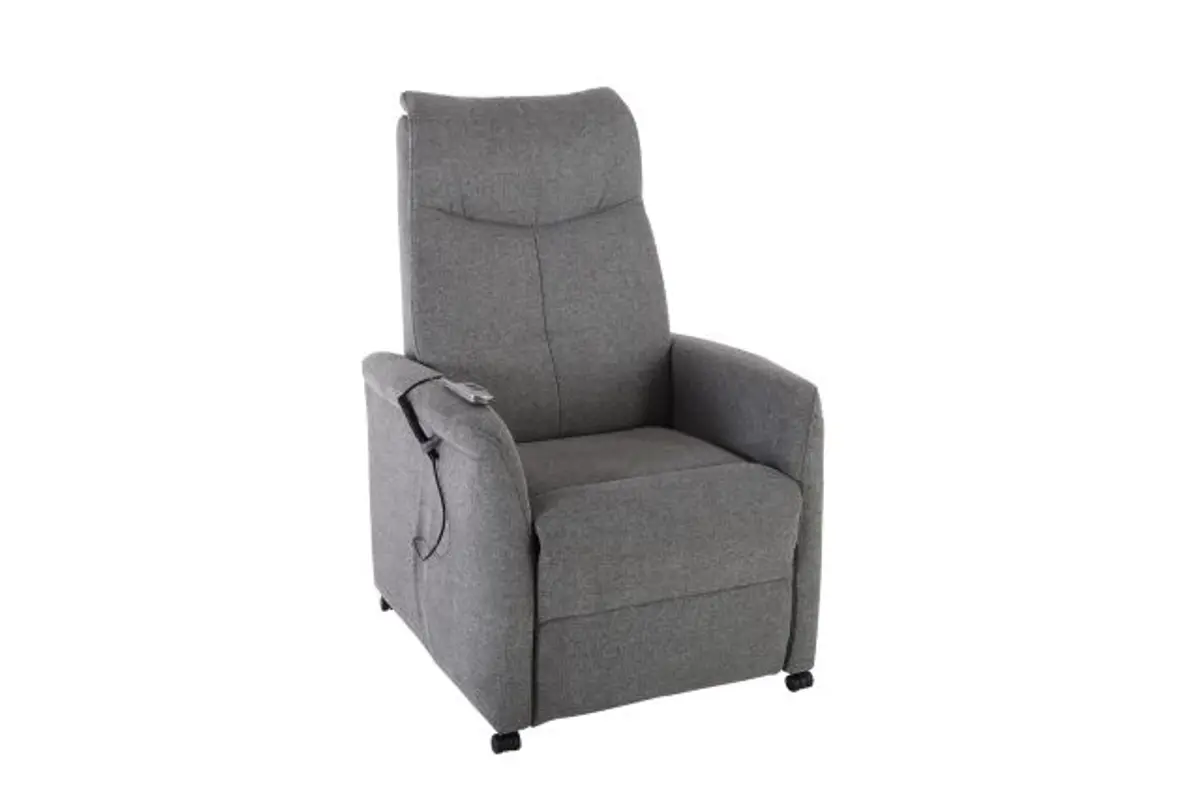 TV-Sessel - Relaxfunktion, Stoff, Grau