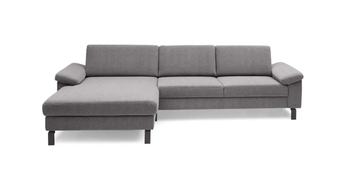 Ecksofa CALM Move - Ecke links, 2,5-Sitzer, Microfaser, Steingrau