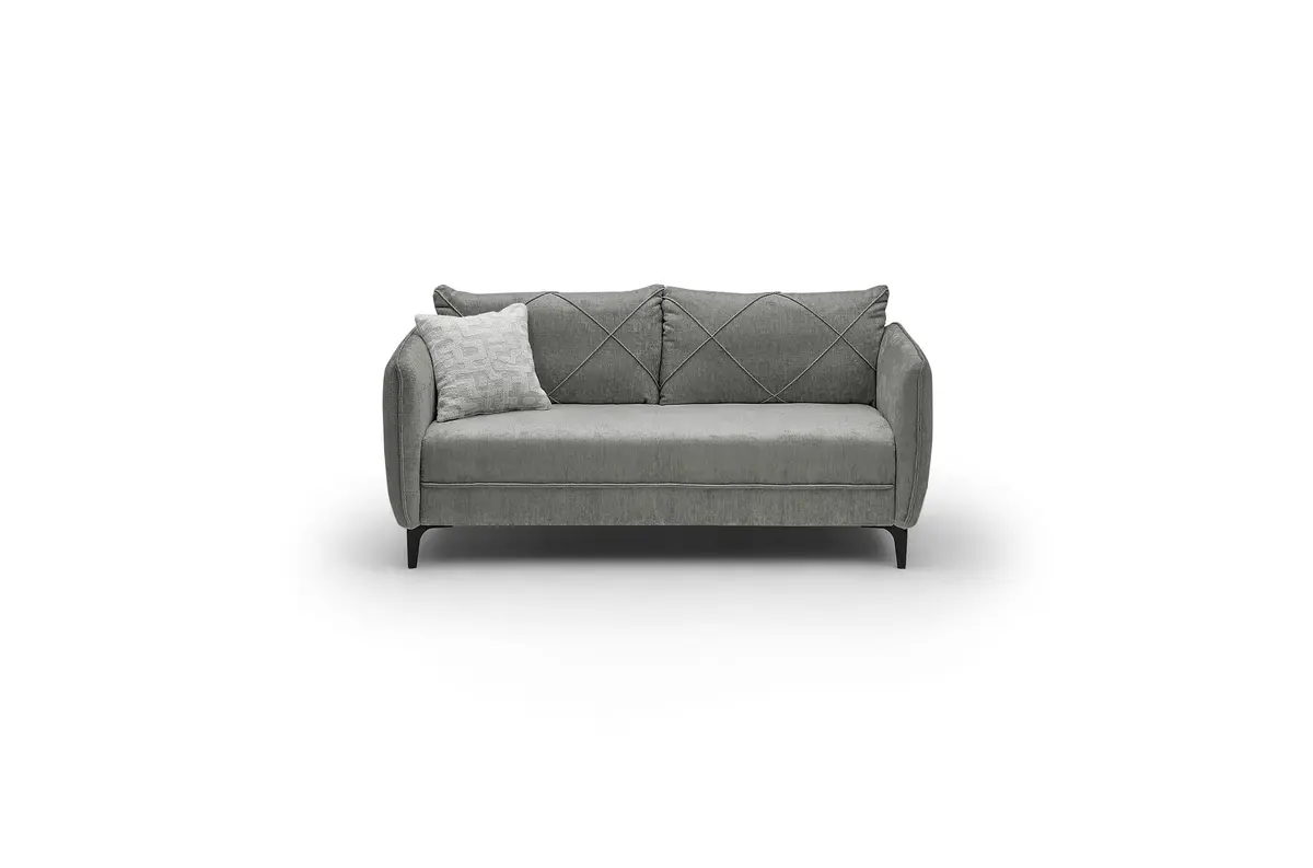 Sofa JERINA - 2,5-Sitzer, Stoff, Grau